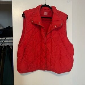 Quilted Puffer Vest in Red by Free People